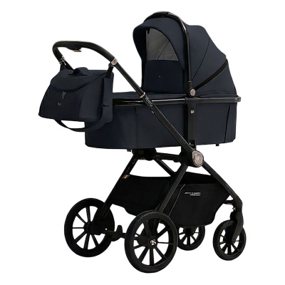 Коляска 3 в 1 Sweet Baby Vento Blue (Black) 01
